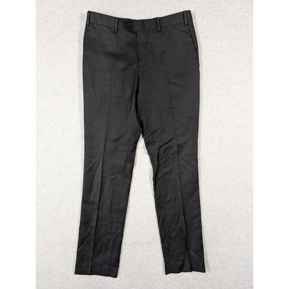 Indochino 29x31 100% Wool Black Dress Suit Pants Slim Fit